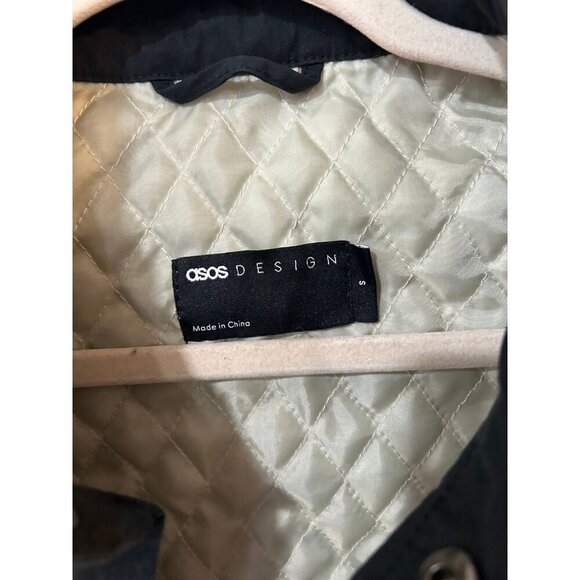 NWOT ASOS Design Lightweight Harrington Jacket Black Oversized Men’s Size Small - Picture 7 of 8